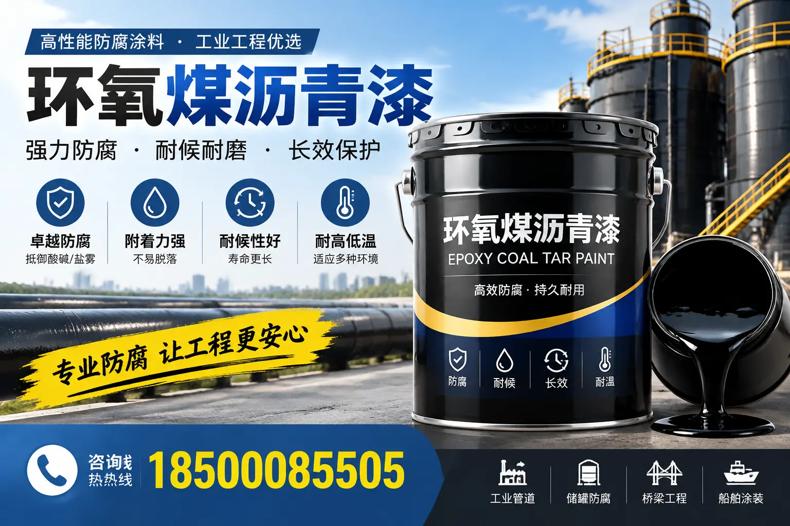 环氧煤沥青漆的施工方法与注意事项，确保在惠州顺利完成
